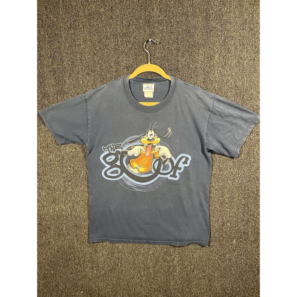 Disneyland Resort Goofy Graphic T-Shirt Adult Medium Blue Disney Tee